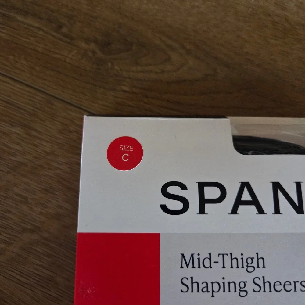 Spanx‎ Mid-Thigh Shaping Sheers Black Full Length Tights Size C 20211R Womens